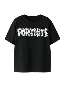 NAME IT Футболка 'NKMJAMBA FORTNITE' в черном цвете