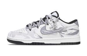 Кроссовки для скейтбординга Dunk Abrasion Resistant Slip Resistant низкие унисекс Nike, светло-серый