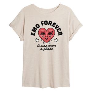 Оверсайз футболка Emo Forever для подростков Licensed Character, бежевый