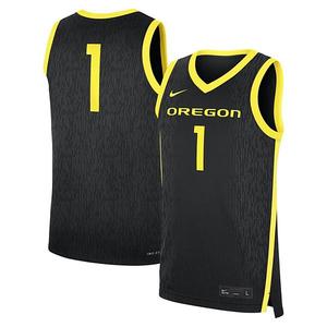 Мужская черная альтернативная реплика джерси Oregon Ducks #1 Nike
