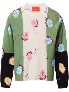 La DoubleJ свитер с цветочным принтом, белый