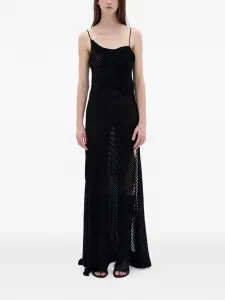 Комбинированное платье Aaricia Ann Demeulemeester, черный