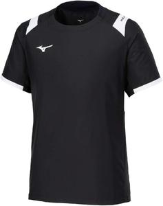 Волейбольная футболка BASIC с коротким рукавом Piste V2MEB530, унисекс Mizuno, черно-белый
