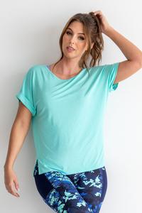 Футболка с короткими рукавами для йоги Energy Cross Pour Moi, синий