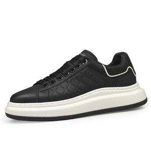 SENJIALUO Износостойкие дышащие легкие мужские скейтерские кеды лоу-топ черные, цвет Black