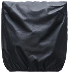 Кожаный топ-пуховый топ без бретелей от Alexander Wang, черный