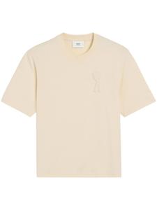 AMI Paris футболка с монограммой Ami de Coeur, белый