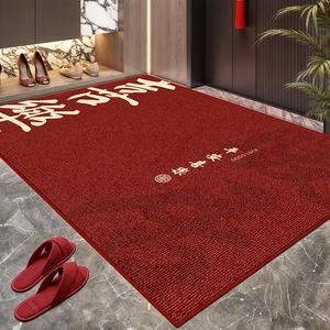 Xinglianxin Ковер 140х180 см для входной двери, китайский новый год в красном стиле, устойчивый к грязи и скольжению