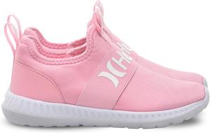 Детские кроссовки Hurley Kids Camby, легкие без шнурков, для ходьбы, баскетбола, тенниса и бега, дышащие спортивные кроссовки для мальчиков и девочек, с мягкой стелькой и нескользящей резиновой подошвой, розовый