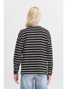 Рубашка с длинными рукавами BYSIF свободного кроя в черном миксе b. young