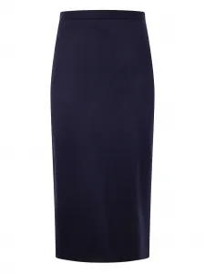 Шерстяная юбка Harris Wharf London, синий