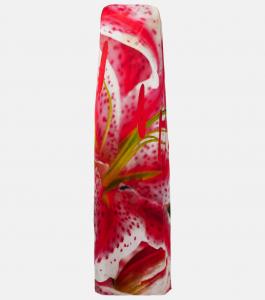 Платье макси с принтом Tory Burch, Pink Lily