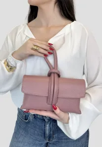 Клатч с плечевым ремнем в виде доллара. Chicca Borse, Rosa Antico