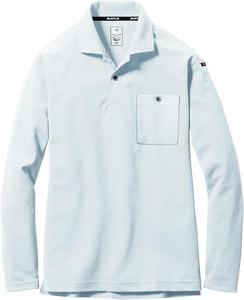 Рубашка-поло с длинными рукавами Burtle 665, унисекс, эластичная, с дезодорирующим эффектом, белая, размер 29, длина 3 L