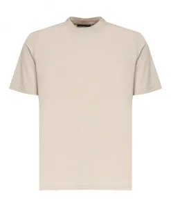 Бежевая футболка с круглым вырезом, произведено в Италии. Giuliano Galiano, бежевый
