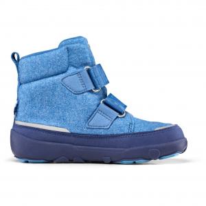 Зимняя обувь Affenzahn Mid Boot Wool Comfy, цвет Elephant/Dark Blue