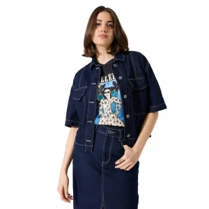 Рубашка с коротким рукавом Garcia H50090, синий