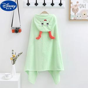 Disney Плед для школьного сна 70х140 см, флис, зеленый гусеница, мягкий и не линяет