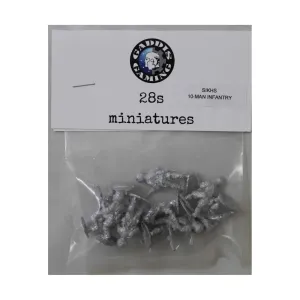 Пехотный ранец BSK из 10 человек, WWII Miniatures - British - Sikhs - Infantry (28mm)