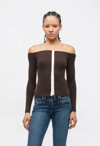 Рубашка с длинными рукавами на пуговицах Abercrombie & Fitch, Brown