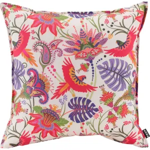 Декоративная подушка Leila Garden для улицы, съемный чехол с наполнителем, 1 шт. H.O.C.K., Lila/weiß + geblümt