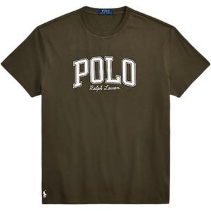 Футболка с принтом логотипа Polo Ralph Lauren, оливковый