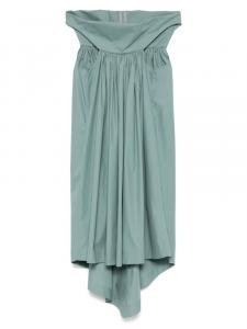 Асимметричное платье миди от Rick Owens, зеленый