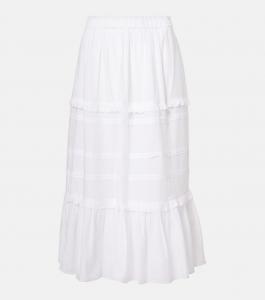 Макси-юбка Diya из хлопковой смеси Marant Etoile, белый