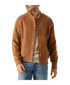 Мужская куртка-бомбер верблюжьего цвета Selected Homme, коричневый