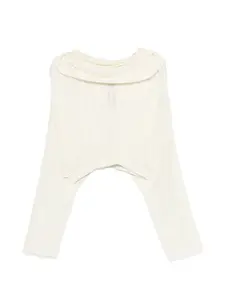 Укороченный топ с драпированным вырезом Rick Owens, белый