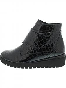 WALDLÄUFER Ботильоны H-Florence на липучках, черные