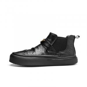 PARDASAUL Мужские повседневные ботинки черные текстурированные с утеплённой подкладкой из флиса, цвет Textured Black Fleece-Lined Insulated Shoes