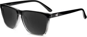 Поляризованные легкие солнцезащитные очки Knockaround Fast Lanes для мужчин и женщин - защита от УФ-излучения UV400, Obsidian / Smoke
