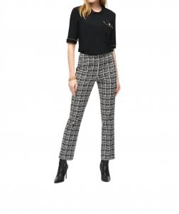 Joseph Ribkoff Шелковистая трикотажная блузка с коротким рукавом, черная