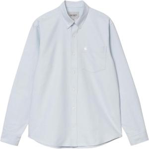 Рубашка L/S C Logo Oxford Pocket Shirt Carhartt WIP, светло-голубой