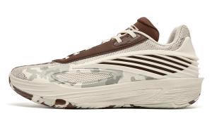 QIAODAN Баскетбольные кроссовки Cyber Wasteland Cushioning Grip Anti Twist, дышащие, нескользящие, низкие, мужские, цвет белый/умбра