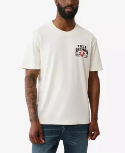 Мужская футболка с коротким рукавом с флагом True Religion, белый