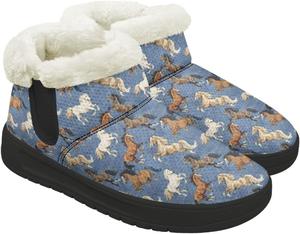 GETELINSENG Женские зимние ботинки Уютные ботильоны с теплой подкладкой, комфортные, противоскользящие, для улицы, черная подошва