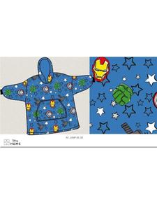 Теплое одеяло с капюшоном Мстители - идеально подходит для детей от 7 до 14 лет, цвет - синий Avengers