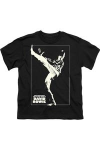 Футболка с коротким рукавом David Bowie The Man Cover для детей Gildan, черный