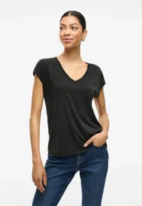 Базовая футболка с v-образным вырезом Vila, Black