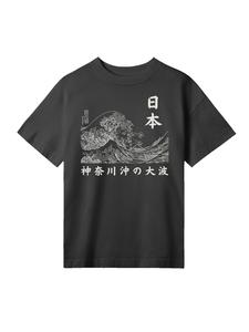 Футболка F4NT4STIC Oversized T-Shirt Kanagawa Welle Golden Gai, черный