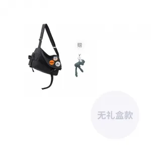 TAKI Стильная универсальная холщовая сумка через плечо для повседневного использования, Black+Charm