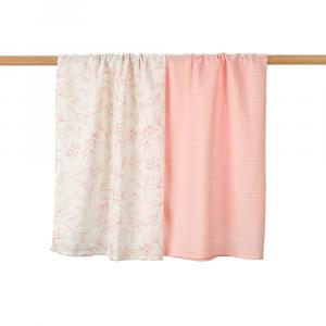 Комплект пеленальных одеял Baby Carter's из 2 штук, розовый