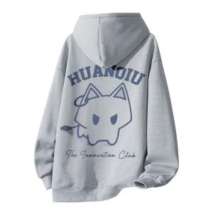 Толстовка Unisex Hooded Moderate Heavyweight HUANQIU, светло-серый