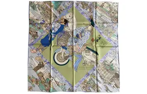 Шёлковый шарф Unisex Multicolor HERMES