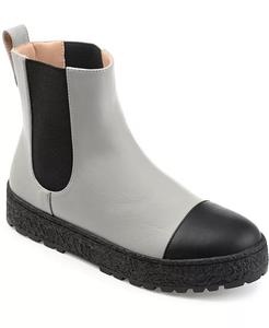 Женские двухцветные ботильоны челси Jenie Journee Collection, серый