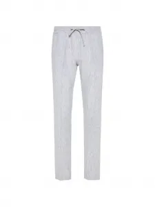Полосатые брюки Bonifacio на кулиске Fedeli, серый