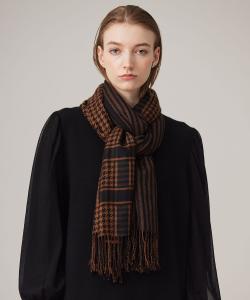 Комбинированный чек, кашемировая накидка