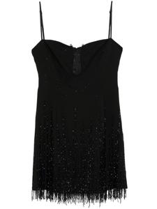 Мини-платье NISSA с бахромой, черный